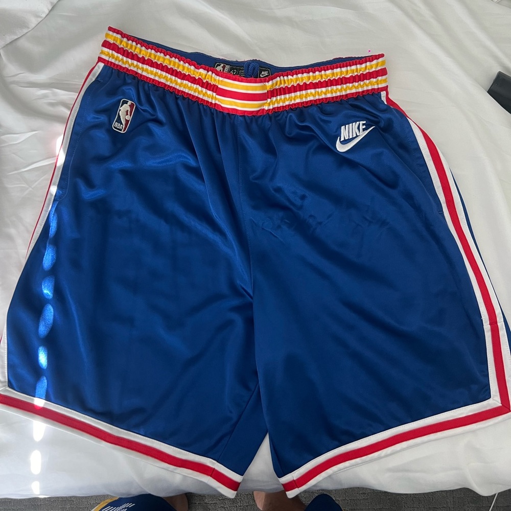 Men’s Nike Swingman Warriors ‘22 Classic Uniform Basketball Shorts. Size 42